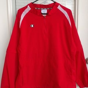 Champion windbreaker with removable sleeves